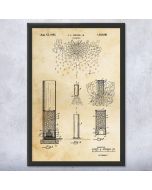 Fireworks Patent Framed Print