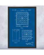 Bingo Card Patent Framed Print