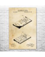 Sales Ledger Patent Print Poster