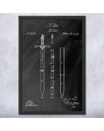 Dress Sword Patent Framed Print