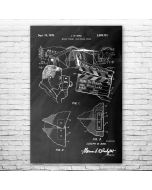 Film Clapperboard Patent Print Poster