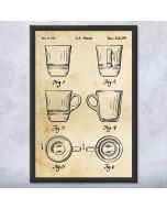 Espresso Cup Patent Framed Print