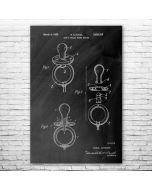 Baby Pacifier Patent Print Poster