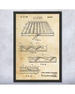 Solar Panel Patent Framed Print
