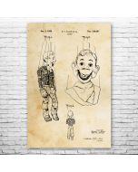 Howdy Doody Puppet Patent Print Poster