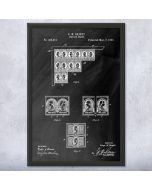 Postage Stamps Patent Framed Print
