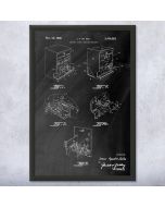 Stamp Vending Machine Patent Framed Print