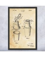 Drink Shaker Patent Framed Print