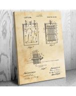 Thomas Edison Storage Battery Patent Canvas Print
