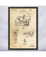 Thomas Edison Electroplating Patent Framed Print