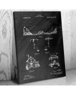 Nikola Tesla Lightning Rod Patent Canvas Print