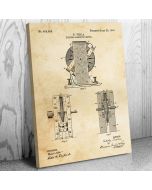 Nikola Tesla Magentic Motor Patent Canvas Print