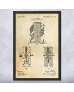 Nikola Tesla Magentic Motor Patent Framed Print