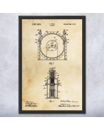 Nikola Tesla Turbine Patent Framed Print