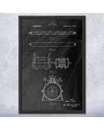Nikola Tesla Valvular Conduit Patent Framed Print