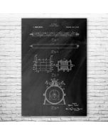 Nikola Tesla Valvular Conduit Patent Print Poster