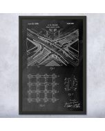 Street Traffic Interchange Patent Framed Print