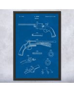 Lemat Revolver Patent Framed Print
