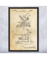 Meat Slicer Patent Framed Print