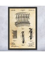 Westinghouse Turbine Blades Patent Framed Print