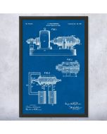 Westinghouse Rotary Motor Patent Framed Print