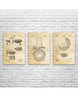 Power Plant Patent Posters Set of 3