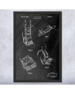 Parachute Harness Patent Framed Print