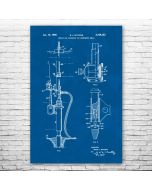 Underwater Wellhead Patent Print Poster