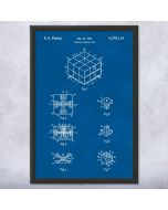 Puzzle Cube Patent Framed Print