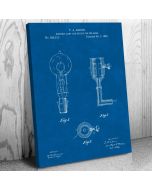 Edison Light Socket Patent Canvas Print