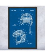 Tank Crewman Helmet Patent Framed Print
