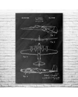 B-17 Bomber Patent Print Poster