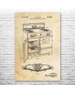 Broiler Oven Patent Print Poster