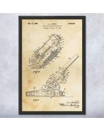 Howitzer Cannon Patent Framed Print