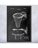 Basketball Hoop Patent Framed Print