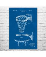 Basketball Hoop Patent Print Poster
