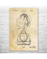 Bowling Ball Bag Patent Print Poster