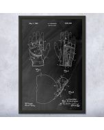 Bowling Glove Patent Framed Print