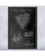 Bowling Pin Setter Patent Framed Print