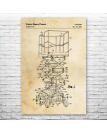 Scissor Lift Patent Print Poster