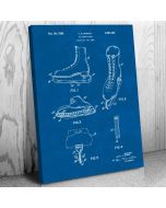 Figure Skate Patent Canvas Print