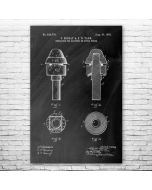 Utility Pole Insulator Patent Print Poster