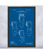 Toilet Paper Squares Patent Framed Print
