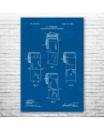 Toilet Paper Squares Patent Print Poster