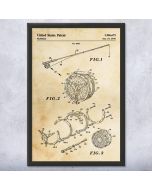 Fly Fishing Reel Patent Framed Print