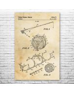 Fly Fishing Reel Patent Print Poster