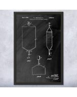 IV Bag Patent Framed Print