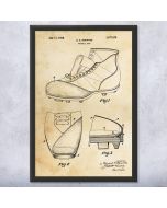 Football Shoe Patent Framed Print