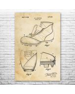 Football Shoe Patent Print Poster