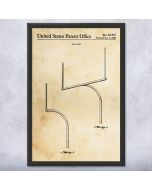Football Goal Patent Framed Print